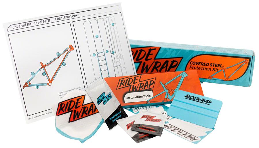 RideWrap Covered Steel MTB Frame Protection Kit