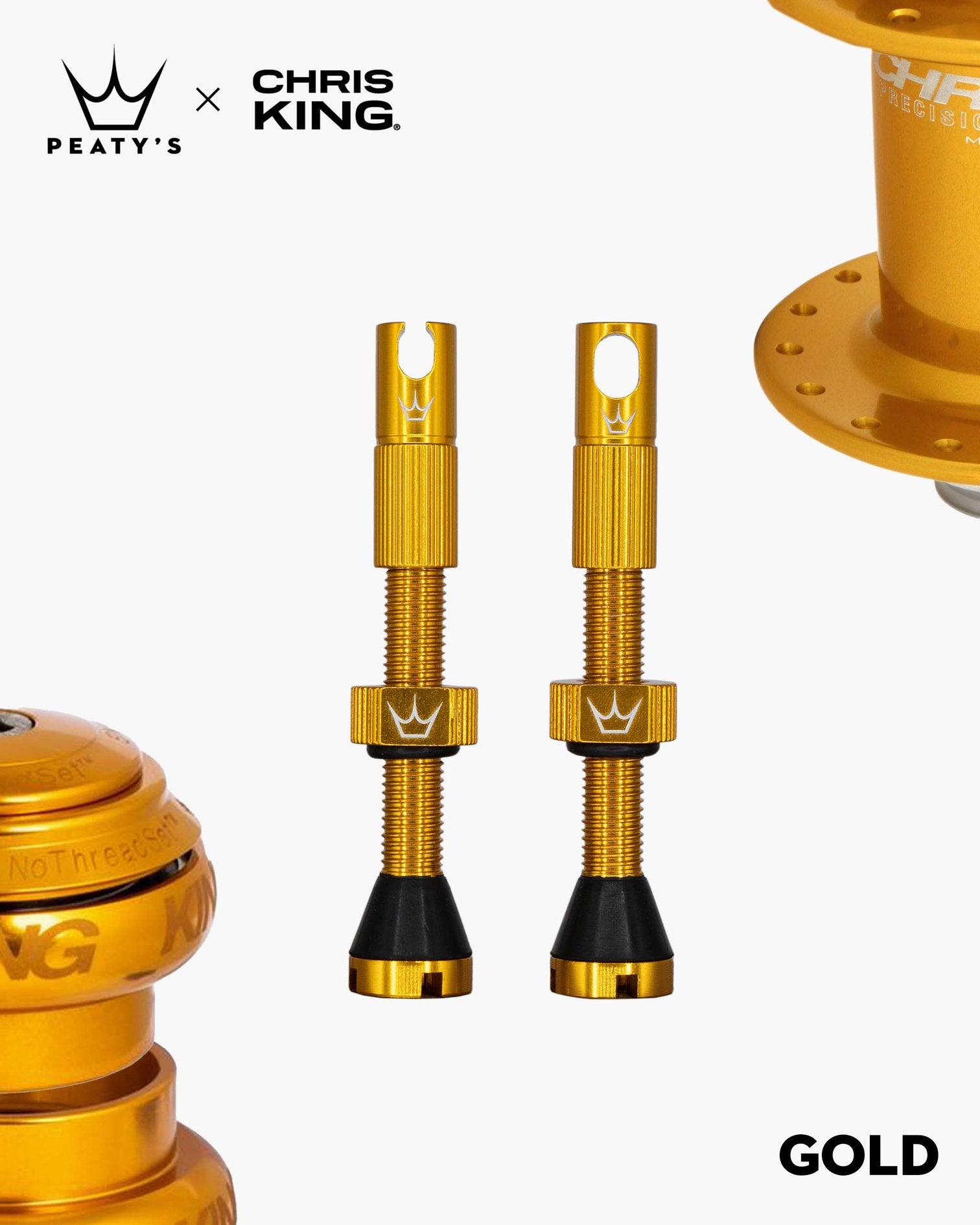 Brass Tubeless Valve Set