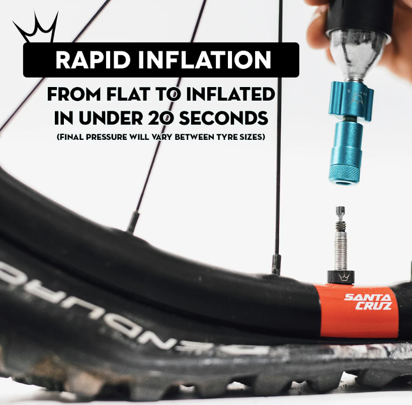 Peaty's Holeshot CO2 Tyre Inflator Kit