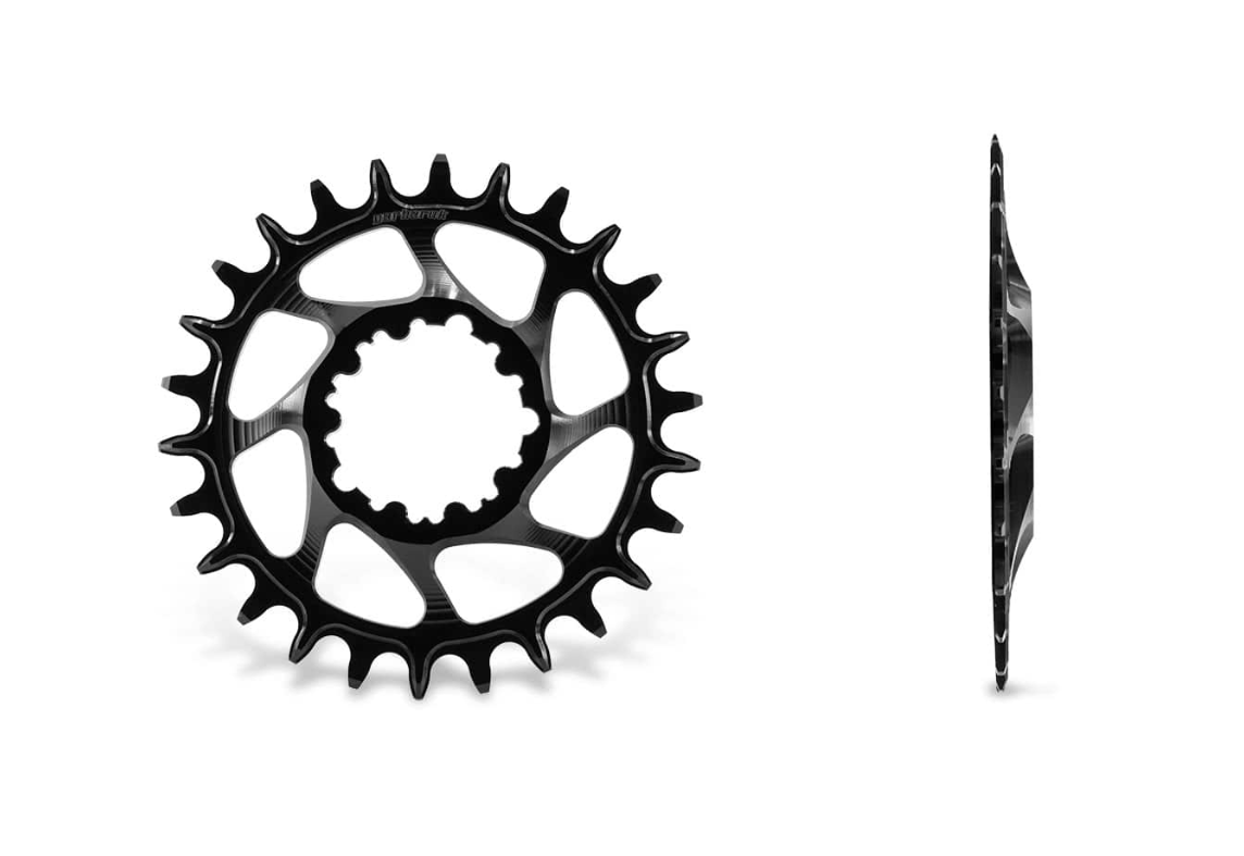 Garbaruk GXP/DUB MTB Round Chainring (BOOST) - Black 