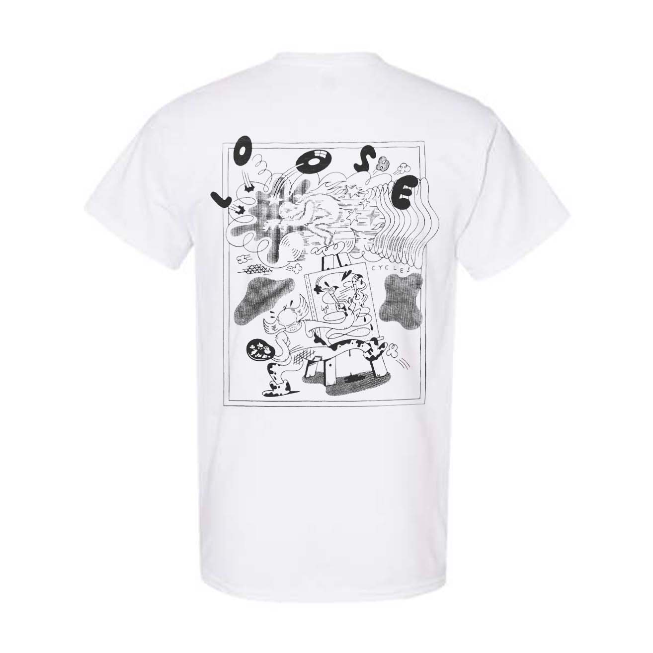 Loose Cycles - Action Painting T-Shirt